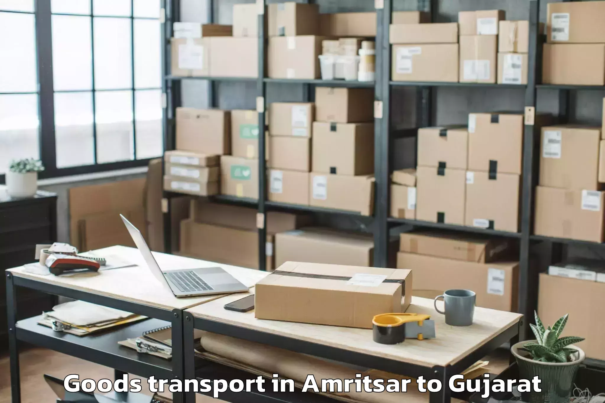 Book Your Amritsar to Gls University Ahmedabad Goods Transport Today